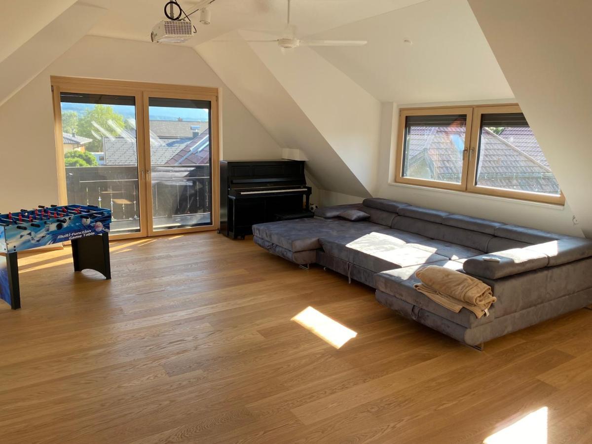 Salzburg-Loft Im Stadtteil Leopoldskron-Moos 120Qm Mit Balkon & Untersbergblick Exteriör bild