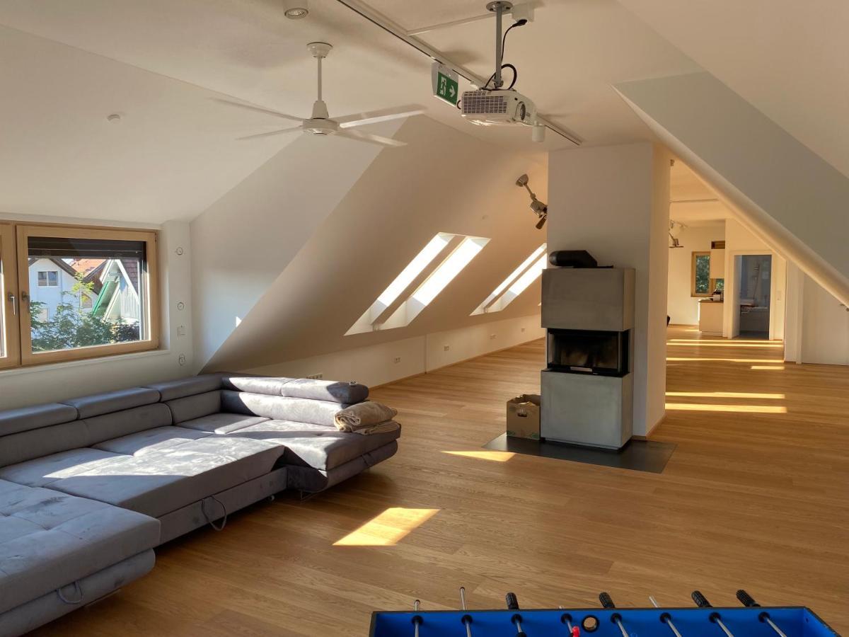 Salzburg-Loft Im Stadtteil Leopoldskron-Moos 120Qm Mit Balkon & Untersbergblick Exteriör bild